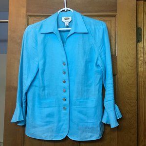 Talbots size 6 linen blouse